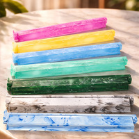 Règle de Mahjong Sacrée Impériale, texture sable mouvant, multicolore, américaine, 185 pouces, avec tige de poussée et organisateur de cartes deux-en-un PS