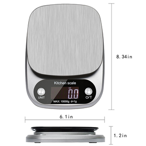 เครื่องชั่งอาหารดิจิตอล J&R เซินเจิ้น 10 กก. รองรับ OEM & ODM ความแม่นยำถึง 1 กรัม - Product Image 5