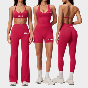 Vêtements de sport en gros Chine : Tenues d'entraînement de gym, Leggings de sport taille haute, Débardeurs, Pantalons de yoga évasés, Ensembles pour femmes, Vêtements pour dames - Product Image 1