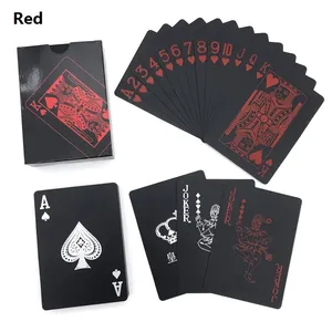 Individuelle Werbegeschenk-Spielkarten Pokerkarten Großhandel PVC-Kasino Plastik-Spielkarten