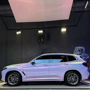 WRAPMASTER 1.52*17m Vinilo Adhesivo Camaleón PET Color Oro Estrellado Puro con Brillo Rosa, Nuevo Diseño - Product Image 1