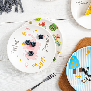 Nuevos <span class=keywords><strong>platos</strong></span> de <span class=keywords><strong>melamina</strong></span> reutilizables redondos estampados personalizados al por mayor - Product Image 5