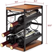 Support de sol libre empilable pour liqueur Conteneurs de stockage de bouteilles modulaires Affichage de stockage Casier à vin de table