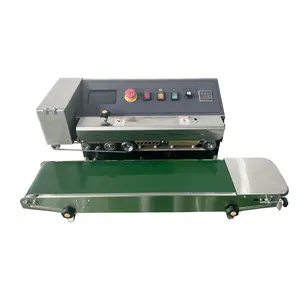 FR900PM Horizontal band sealer with ink jet printer Continuous inkjet printing bag sealing machine