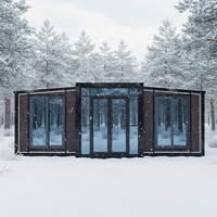 Casa Contenedor Modular Expandible de Doble Ala con Techo Inclinado, Precio de Fábrica, Calidad Superior, para Viviendas Modernas Pequeñas