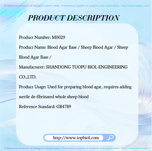 <span class=keywords><strong>Agar</strong></span> de Sang en Gros d'Usine avec Sang de Mouton Défibré Stérile Ajouté, Base d'<span class=keywords><strong>Agar</strong></span> de Sang de Qualité Contrôlable - Product Image 2