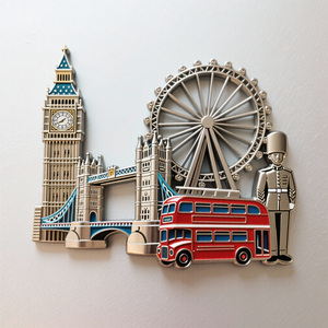 Bán Buôn Tùy Chỉnh Thiết Kế 3D Kim Loại Nghệ Thuật Deco Thân Thiện Với Môi Hình Dạng Tùy Biến Quốc Gia Thành Phố Điểm Du Lịch Tủ Lạnh Nhà - Product Image 6