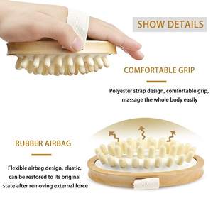 Madera Natural cuerpo bola de madera cuerpo baño masajeador - Product Image 4