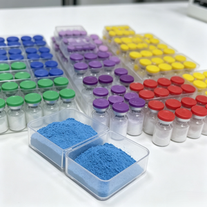 Liste de prix des fournisseurs de peptides, poudre lyophilisée de cuivre bleu, peptides de haute pureté, peptides GHK-CU, matières premières cosmétiques, OEM - Product Image 4