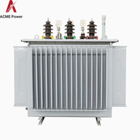 Transformateur de puissance triphasé personnalisable de 6300 kVA, 60 Hz, immergé dans l'huile, pour l'alimentation des centres de données