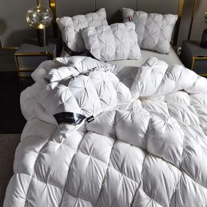 Nouvelle <span class=keywords><strong>couette</strong></span> en duvet 95% duvet 80 fils/cm² Douce <span class=keywords><strong>couette</strong></span> en soie 2-4,5 kg Tricot torsadé Extra épaisse <span class=keywords><strong>et</strong></span> <span class=keywords><strong>chaude</strong></span> Literie pour l'hiver - Product Image 2
