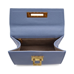 <span class=keywords><strong>Bolso</strong></span> de mano de lujo con logotipo personalizado para mujer, bolsas de mano con cierre de cuero Pu vegana OEM ODM - Product Image 4