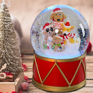 BSCI Factory Christmas Snow <strong>Globe</strong> <strong>Snowman</strong> and Friends Snow <strong>Globe</strong> with LED Lighting - Product Image 6