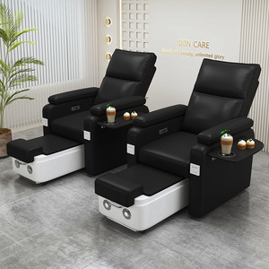 Muebles de Salón de Uñas de Lujo de Última Generación, Silla de Spa para Pies, Sillas de Pedicura Eléctricas Modernas con Color Personalizado y Tazón para Uñas - Product Image 3