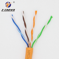 Câble réseau en cuivre Cat6 torsadé Lszh 300mm UTP Angulo 90