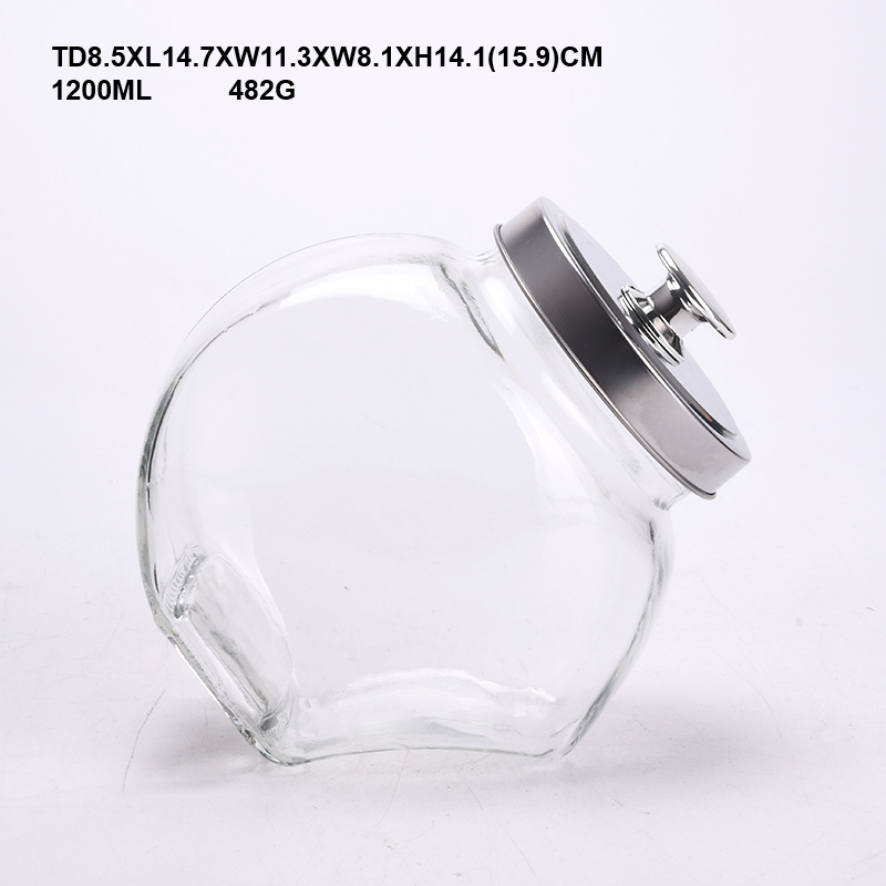 Récipient Rangement Transparent Avec Couvercle Verre - Pour Lessive, Aliments, Organisation