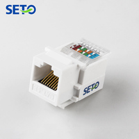 Rj45 Soket Jack Modular Rj11 Cat5e Putih Keystone Pc Dinding Pelat Toolless Telepon