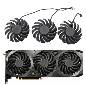 พัดลม PLD09210S12HH 3070Ti 3080TI 85มม. RTX สำหรับ MSI GeForce RTX <span class=keywords><strong>3060</strong></span> <span class=keywords><strong>Ti</strong></span> 3070 3080 3090 <span class=keywords><strong>3X</strong></span> กราฟิกการ์ดเกมพัดลมระบายความร้อน - Product Image 1