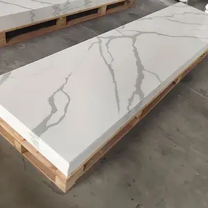 Calacatina — Surface solide en marbre et acrylique, pour comptoir, 12mm