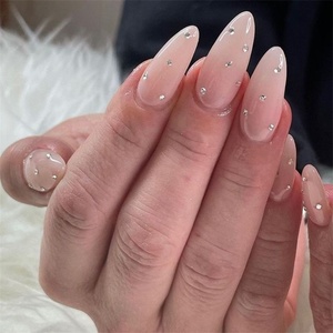 2025 Top Trend Factory Supply Salon Like Fire Flame Design Fashion Nails Shinny Press On Nails - Product Image 4