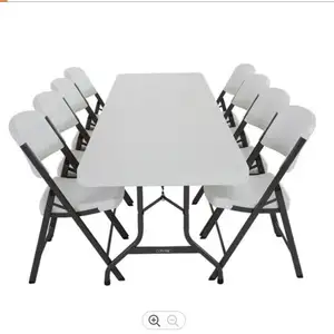 Высокое качество 6 футов/8 футов наружные пластиковые складные столы для мероприятий складной пластиковый стул