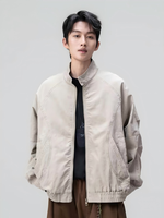 Blouson Bomber Classique Streetwear 2026 en Gros, Imperméable, Coupe-Vent, Fermeture Éclair, Logo Avant, Manteau de Pilote pour Hommes, Broderie ODM