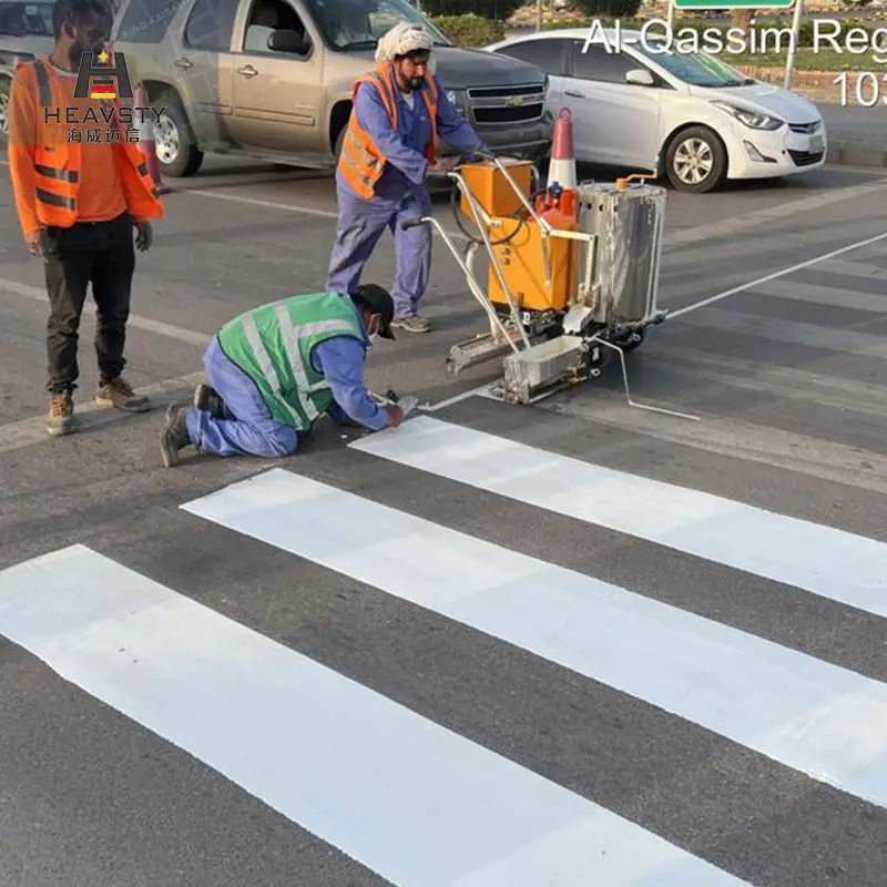 יישום חם נמס תרמופלסטי יד דחיפה קו צבע ציוד סימון כביש ידני