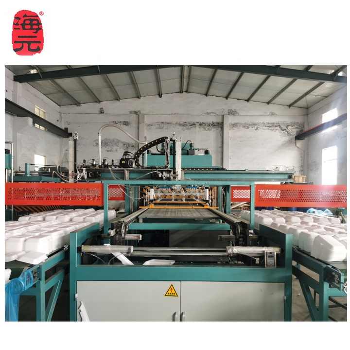 Automatic disposable Multifunction PS foam takeaway pizza fast food box vacuum forming making machine /container production line