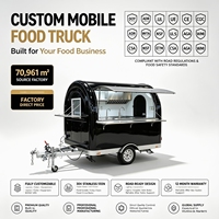 Remorque mobile entièrement équipée pour café et crème glacée à vendre, camion de restauration personnalisé remorquable, cuisine complète