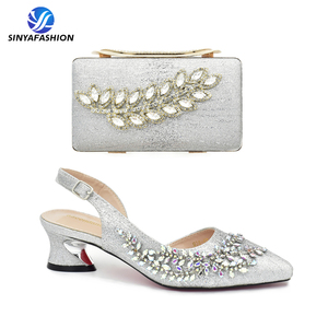 Nuovi Arrivi: Set Coordinato di Scarpe e Borsa, Ultimo Design di Scarpe <span class=keywords><strong>con</strong></span> Tacco Alto e Piattaforma Comoda per <span class=keywords><strong>Camminare</strong></span> - Product Image 4