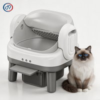 DRH Fabricant de litières auto-nettoyantes Vente en gros OEM ODM Conception à ouverture supérieure Litière automatique pour chat Protection anti-pincement