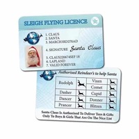 Carte en plastique personnalisée pour le père noël, cartes de permis de conduire Eve, Style créatif, cadeau de noël, offre spéciale 2021