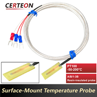 Sensor industri tahan air respons cepat dengan kabel 1–5M untuk motor dan kumparan sensor suhu Pt100