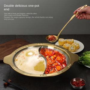 <span class=keywords><strong>Chongqing</strong></span> Commercial coréen Design cuisinière à gaz en acier inoxydable Yuanyang <span class=keywords><strong>Hot</strong></span> <span class=keywords><strong>Pot</strong></span> cordes parfumées Applicable pour les pots de bouillon de soupe - Product Image 3