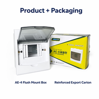 Boîtier de distribution MCB encastré 4 voies JINHAI AE-4 150A 380V en plastique ignifuge avec couvercle transparent IP30 pour équipement intérieur