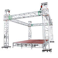Estructura de Escenario Shinestage, Sistema de Montaje de Truss, Estructura de Truss de Aluminio para Bodas, Conciertos, Techo Plano