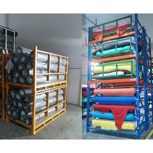 Equipo logístico de almacén de acero pesado de 5 capas estante de palé de poste de apilamiento móvil