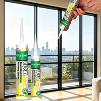 Sellador de Silicona Transparente Blanco para Decoración, de Uso General, Directo de Fábrica, Sellador de Silicona para Puertas y Ventanas