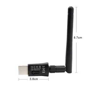 150Mbps Wireless usb adapter with External antenna mtk 7601 usb wifi adapter 150mbps wifi dongle for satellite receiver