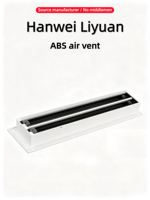 Diffuseur linéaire à fentes de haute qualité pour CVC, en PVC, pour ventilation de plafond