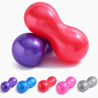 Pelota de Masaje de PVC con Forma de Cacahuete, Pelota de Ejercicio para Yoga y Pilates, Pelota de Rehabilitación Física y Entrenamiento para Personas Mayores