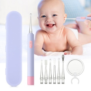 Cuchara Luminosa para Oídos de Niños, Fuente de Luz Dual LED, Kit de Limpieza de Oídos, Removedor de Cera de Oídos USB para Bebés - Product Image 1