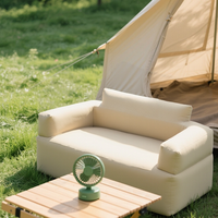 Canapé gonflable en tissu pour festival de musique, chaise longue paresseuse simple ou double pour camping extérieur, lit gonflable portable pliable