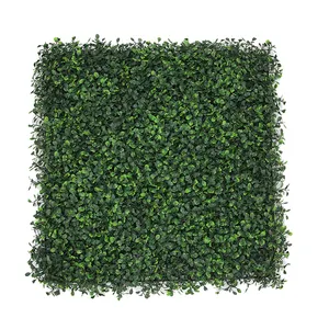Uv-Bescherming Gebladerte Buxus Haagpaneel Kunstmatige Planten Muur Faux Gras Groene Muur Voor Privacy Verticale Tuin