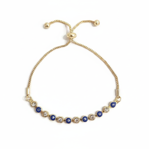 Bracelet authentique en laiton et cristal - Product Image 2