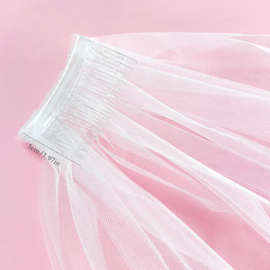 Set di 3 Pezzi: Sciarpa, Velo e Tiara per <span class=keywords><strong>Sposa</strong></span> in Attesa, Decorazioni per Feste Nuziali - Product Image 6