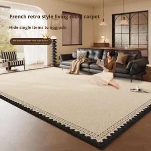 Tapis salon 2025 nouveau Style moderne chambre lumière luxe haut de gamme canapé facile d'entretien imperméable Polyester fabriqué à la machine - Product Image 1