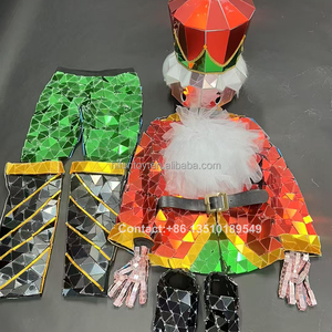 <span class=keywords><strong>Disfraz</strong></span> <span class=keywords><strong>de</strong></span> Papá <span class=keywords><strong>Noel</strong></span> con Cara <span class=keywords><strong>de</strong></span> Espejo Personalizado, Traje Masculino para Navidad, Halloween, Baile, Boda, Espectáculo, Actuación para Adultos - Product Image 3