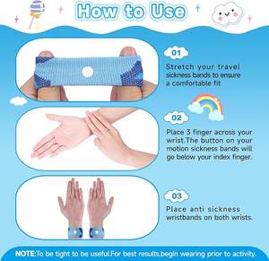 Gelang kapal perjalanan dewasa kualitas tinggi, gelang kapal Mobil <span class=keywords><strong>Anti</strong></span> mual perjalanan pagi, gelang pergelangan tangan - Product Image 6