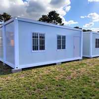 Mini maison préfabriquée en conteneur pliable de couleur personnalisée avec structure légère en acier maison portable préfabriquée à vendre